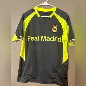 Real Madrid Men's Gray and Yellow Jersey